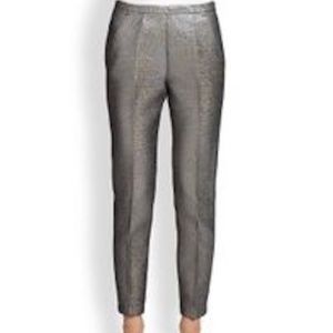MSGM dress pants multicolor metallic silver i44 M